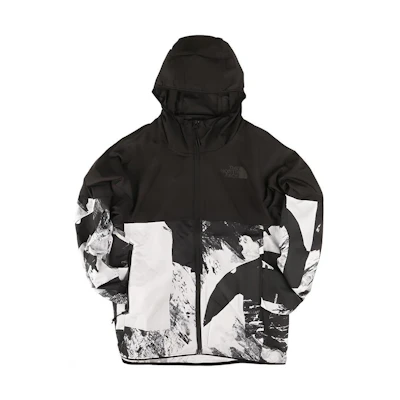 TNF Novelty Flyweight Windproof Hoodie Jacket Black Outdoor Wear NF0A4AMB-R67