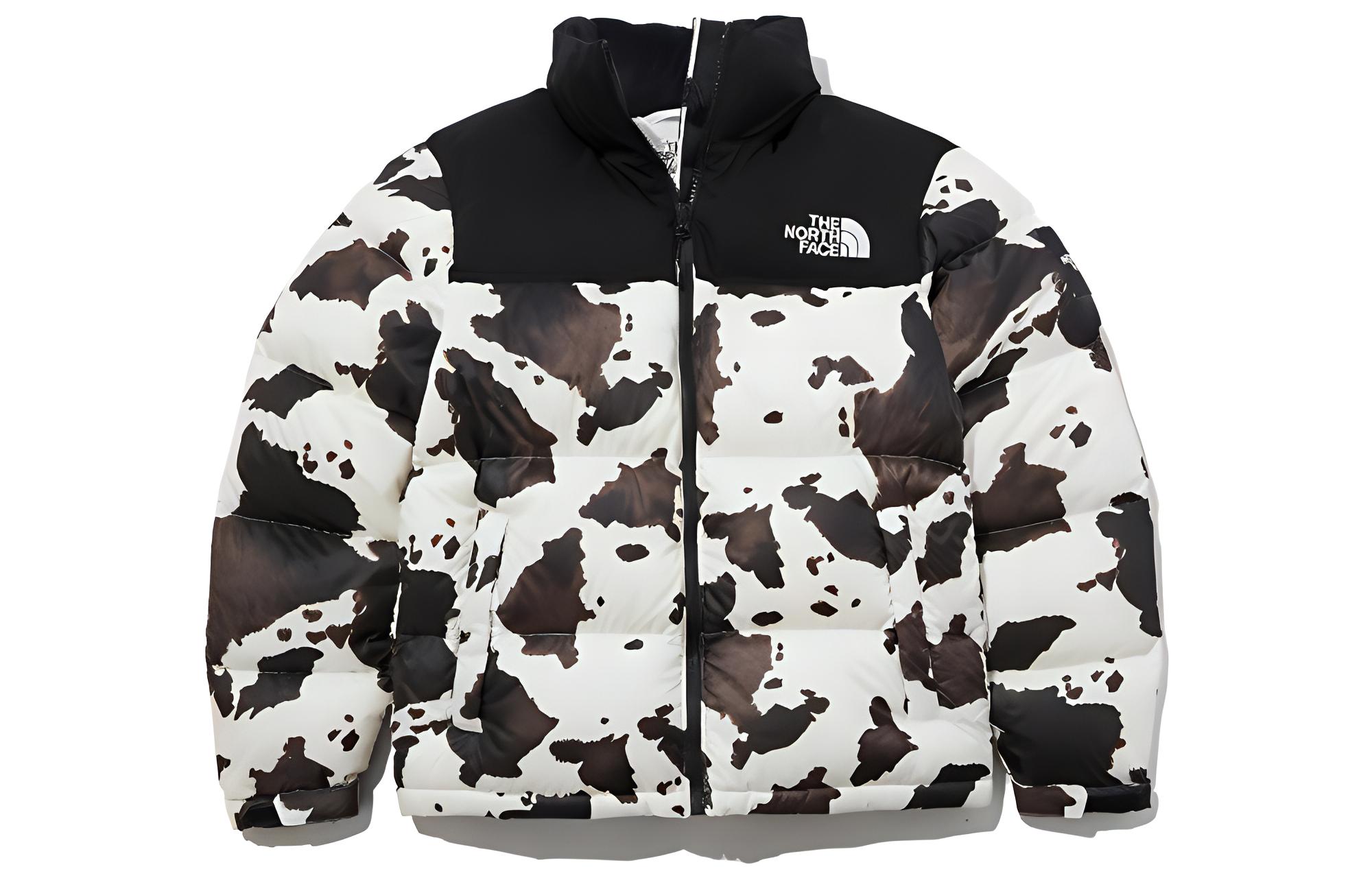 THE NORTH FACE Novelty Nuptse Jacket Cream Winter Down Windproof Unisex Coat NJ1DL50M