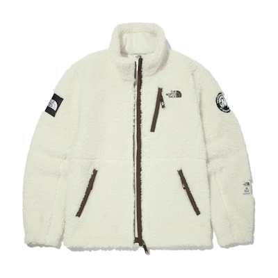 TNF Novelty Rimo Fleece Jacket Men’s Beige Stand Collar Outerwear NJ4FM61J