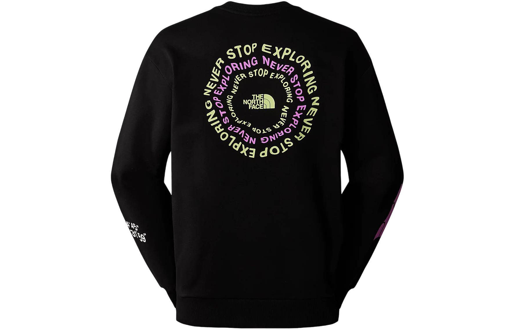 TNF NSE Graphic Crewneck Sweatshirt Men’s Black Circular Logo Design NF0A87F4-JK3