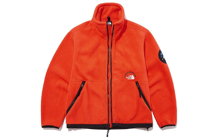 TNF NSE Pumori Expedition Fleece Jacket Orange Outdoor NJ4FL60B