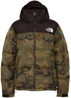 The North Face Nupsi Camo Green Puffer Jacket with Detachable Hood. ND92336-TF The North Face Nupsi Camo Green Puffer Jacket with Detachable Hood. ND92336-TF