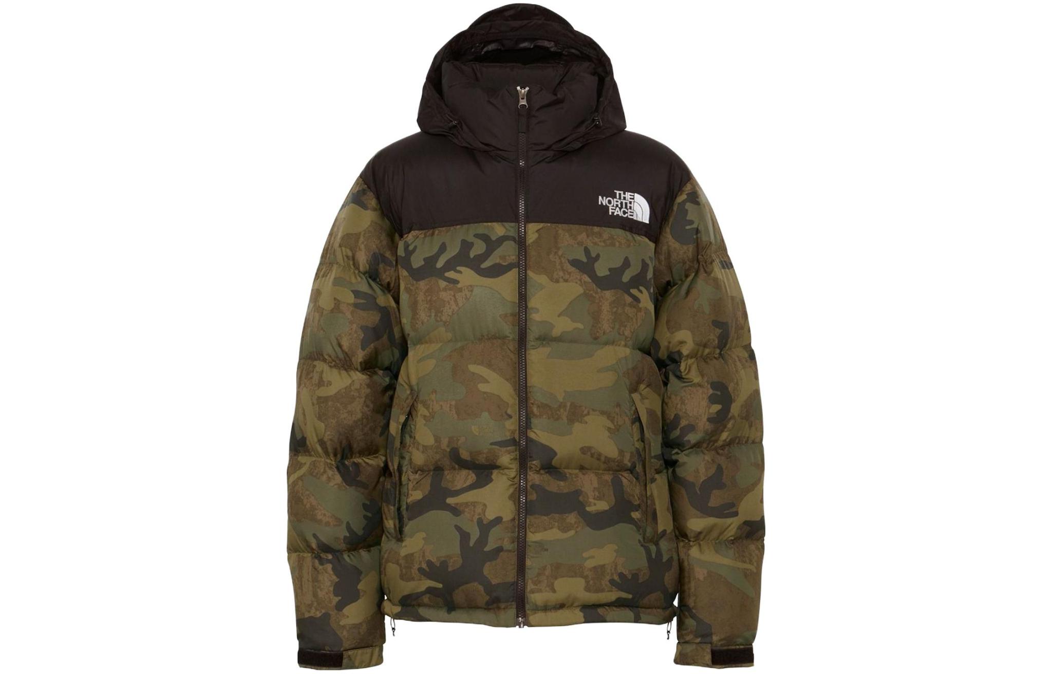 Order The North Face Nupsi Chaqueta Verde Camuflaje con Capucha Desmontable. ND92336-TF