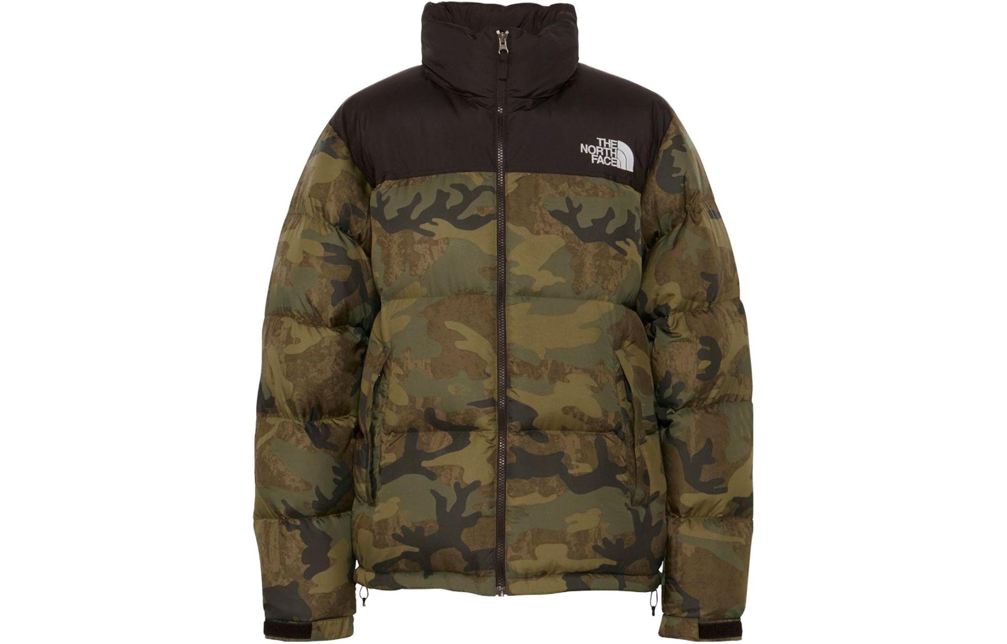 Lookbook The North Face Nupsi Chaqueta Verde Camuflaje con Capucha Desmontable. ND92336-TF