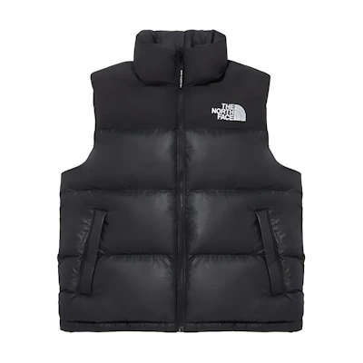 TNF Nupsi Windproof Vest Unisex Black with Logo Embroidery NV3NQ53A