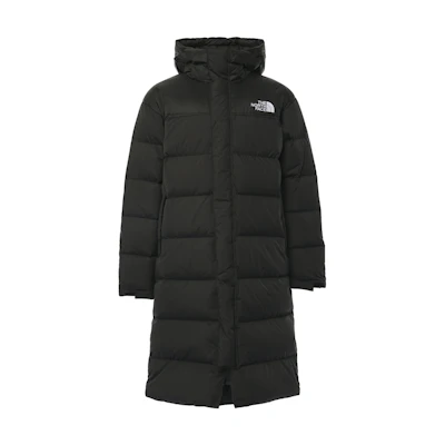 TNF Nuptse Black Long Hooded Down Jacket NF0A832J-JK3