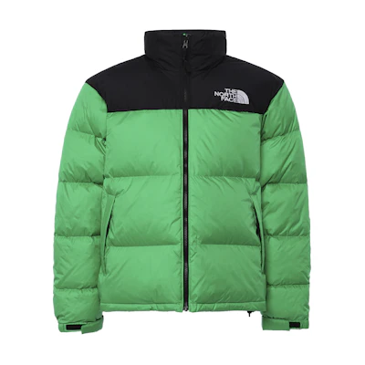 TNF Nuptse Colorblock Puffer Jacket Green NF0A3C8D-PO8