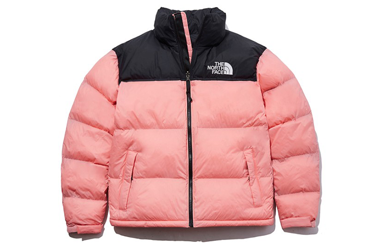 The North Face Nuptse Colorblock Short Packable Hoodie Pink Unisex NI3NL50E