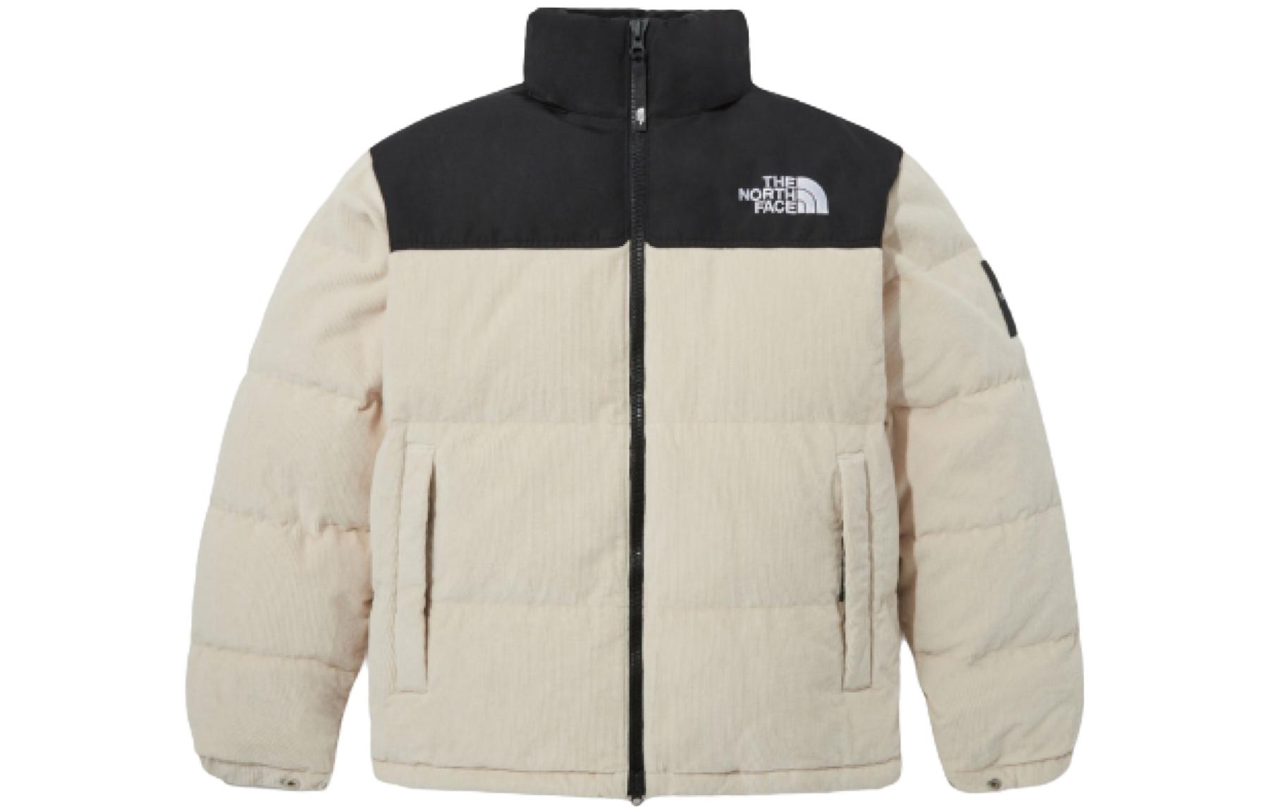 TNF Nuptse Corduroy Down Jacket - Unisex, Off-White NJ1DP55J