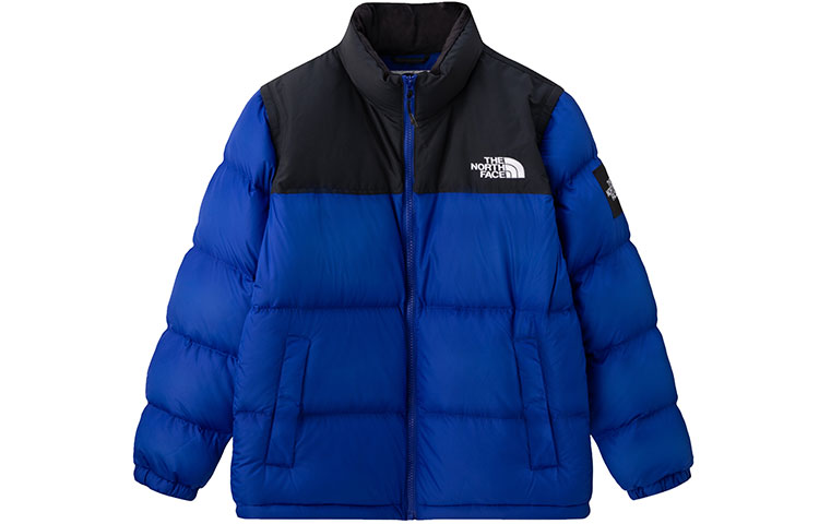 TNF Nuptse Detachable Sleeve Colorblock Jacket - Blue Winter NI1DM50J