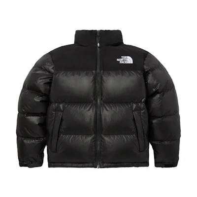 TNF Nuptse Down Jacket Black - Loose Fit Stand Collar NJ1DQ51J