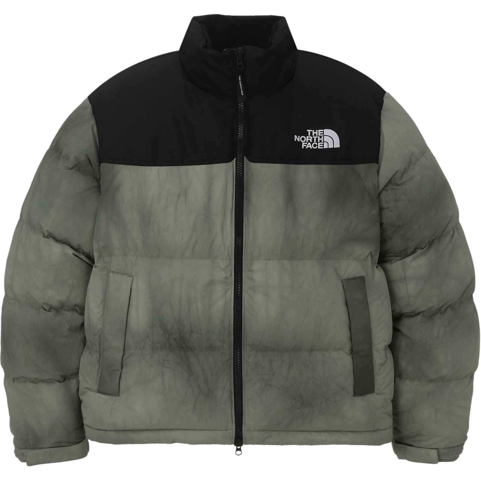 The North Face Nuptse Dyeing RDS Down Jacket  Khaki Puffer Coat. NJ1DQ56K