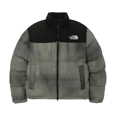 TNF Nuptse Dyeing RDS Down Jacket Khaki Puffer Coat. NJ1DQ56K