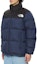Shop 노스페이스 눕시 FW24 발트로 네이비 블루 로고 자수 패딩 재킷. ND92335-UN
