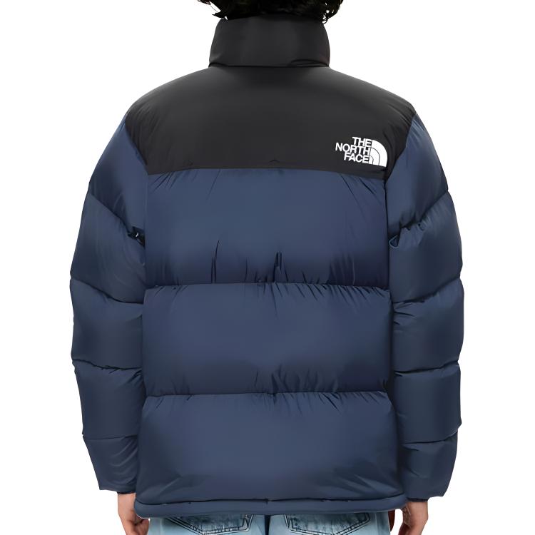 Purchase 노스페이스 눕시 FW24 발트로 네이비 블루 로고 자수 패딩 재킷. ND92335-UN