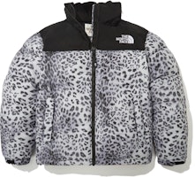 The North Face Nuptse Leopard Print Logo Zip-Up Down Jacket Unisex Grey NJ1DN51L The North Face Nuptse Leopard Print Logo Zip-Up Down Jacket Unisex Grey NJ1DN51L