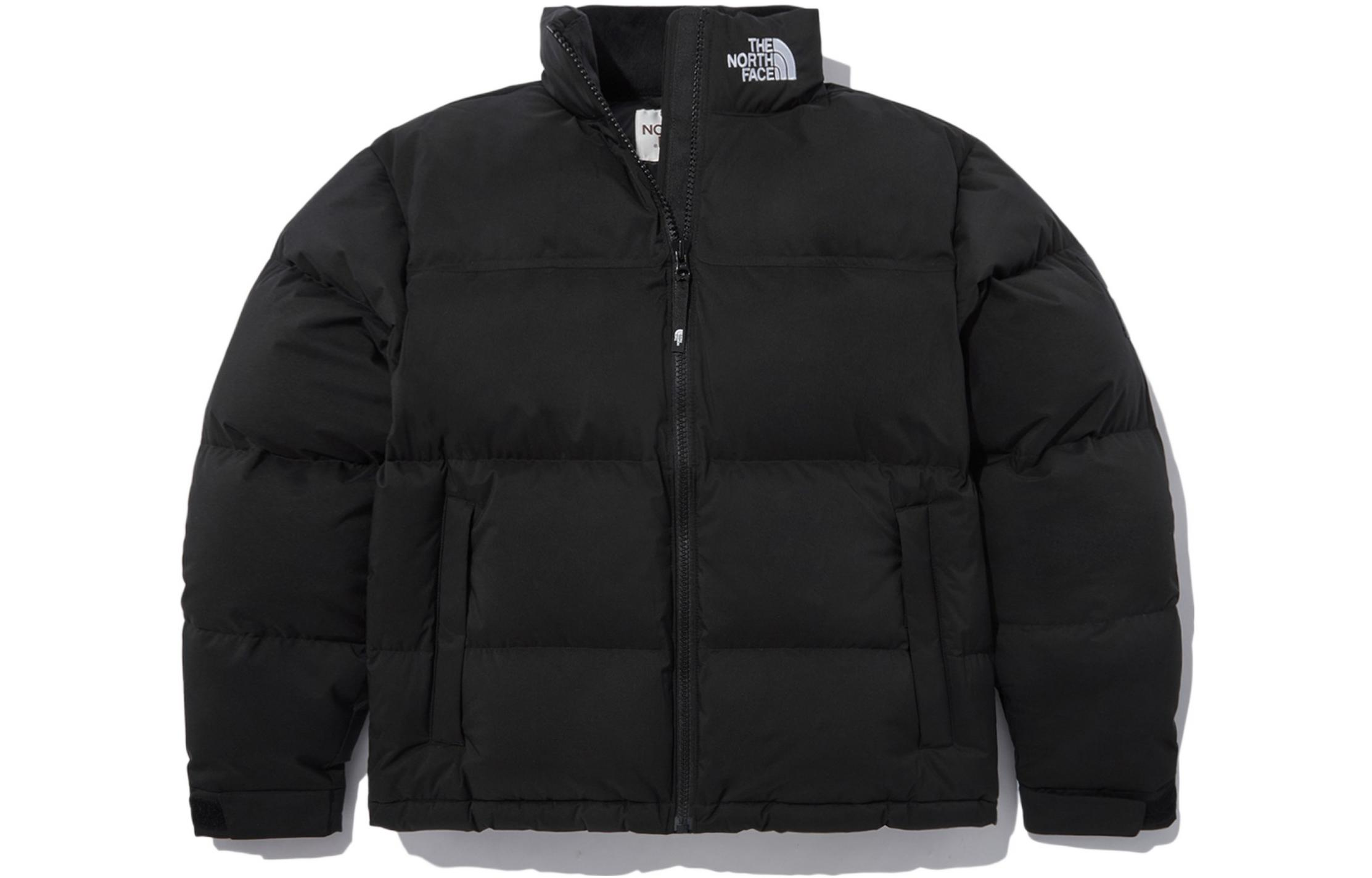 TNF Nuptse Logo Embroidered Down Jacket Black NJ1DN56J