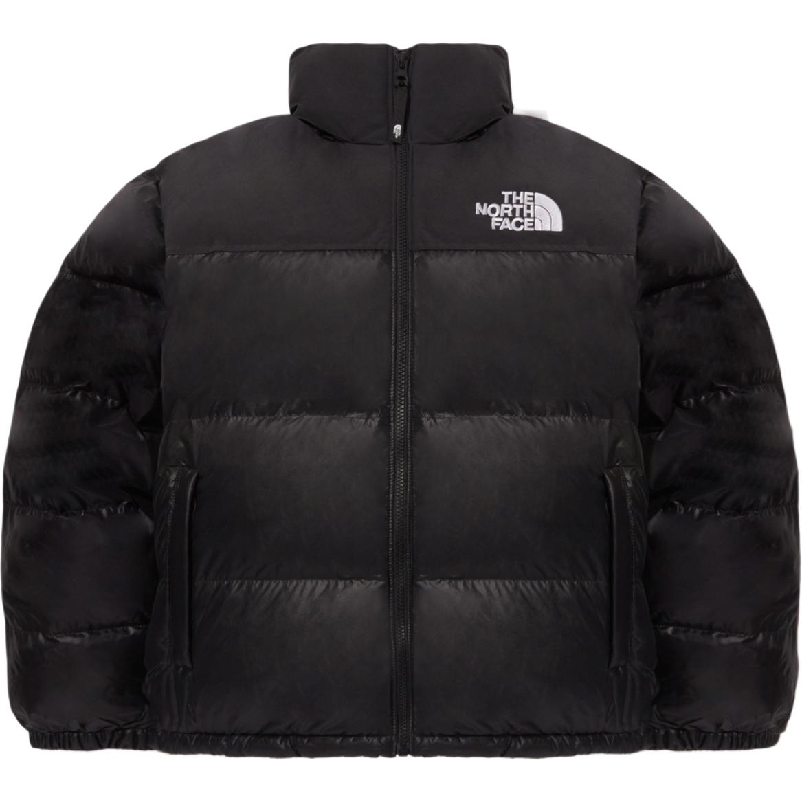 The North Face Nuptse M's On Ball Black Jacket Long Sleeve Stand Collar NJ3NQ53A