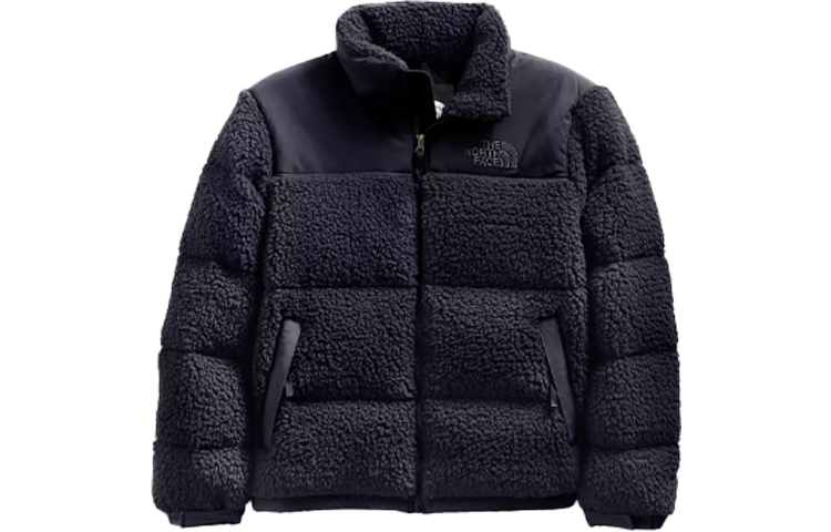 The North Face Nuptse Navy Blue Logo Down Jacket Unisex NF0A5A84-RG1