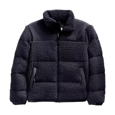 TNF Nuptse Navy Blue Logo Down Jacket Unisex NF0A5A84-RG1