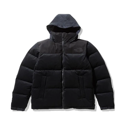 TNF Nuptse Purple Label Logo Print Puffer Jacket Black ND92231R-K
