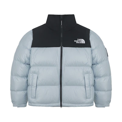TNF Nuptse RDS Colorblock Goose Down Jacket Ether Blue Unisex NJ1DQ51P