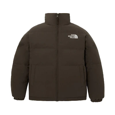 TNF Nuptse Reversible Windproof Waterproof Goose Down Jacket Brown Unisex NJ1DP77B