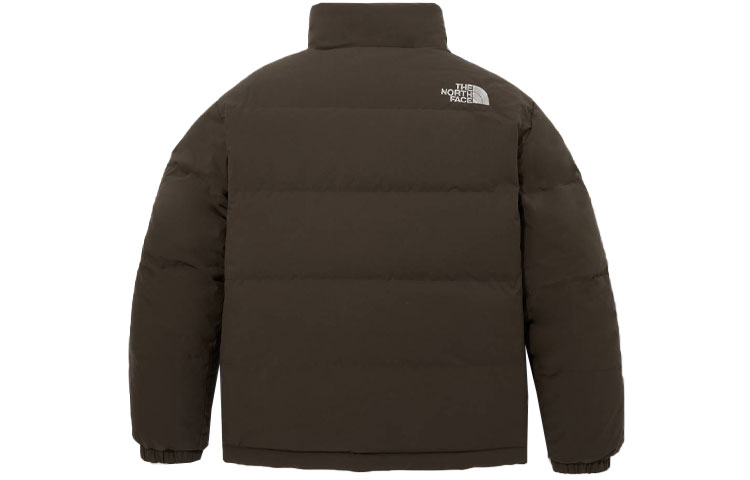 Lookbook The North Face 經典咖啡色雙面防風防水羽絨外套 男女適用 NJ1DP77B