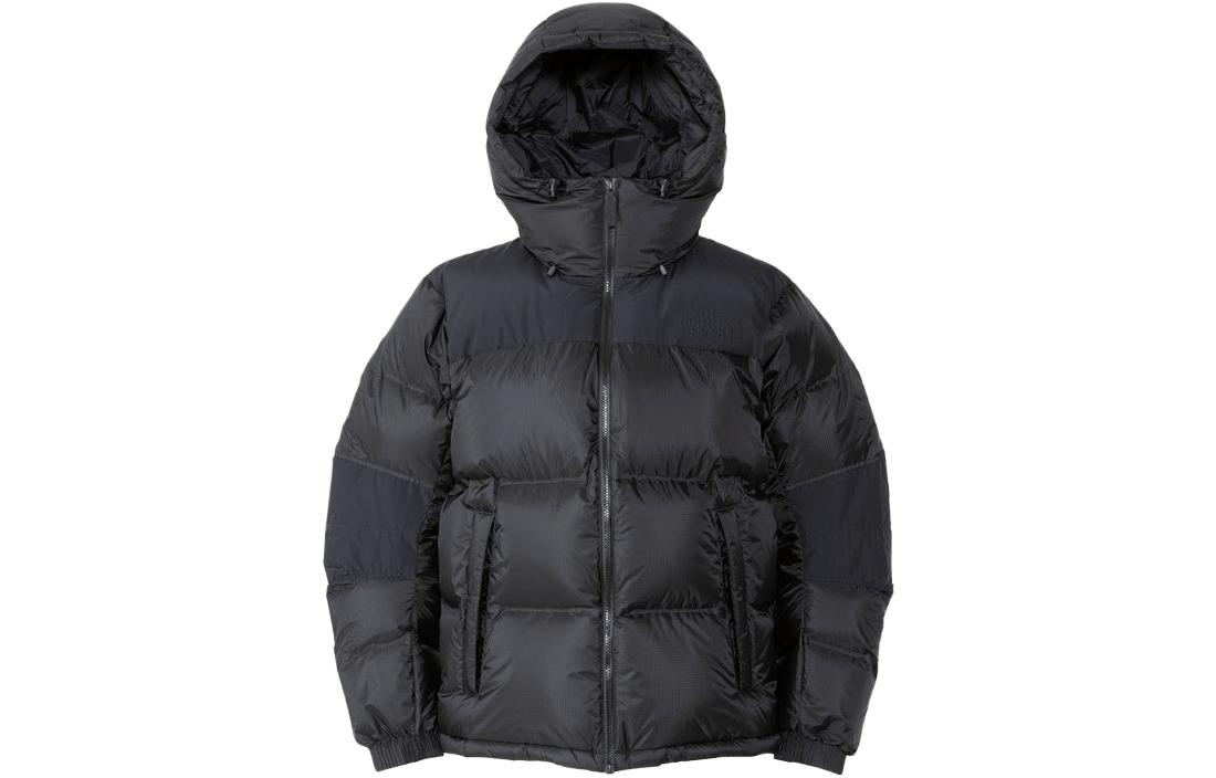 The North Face Nuptse Solid Zip Hoodie Jacket - Black ND92344-K