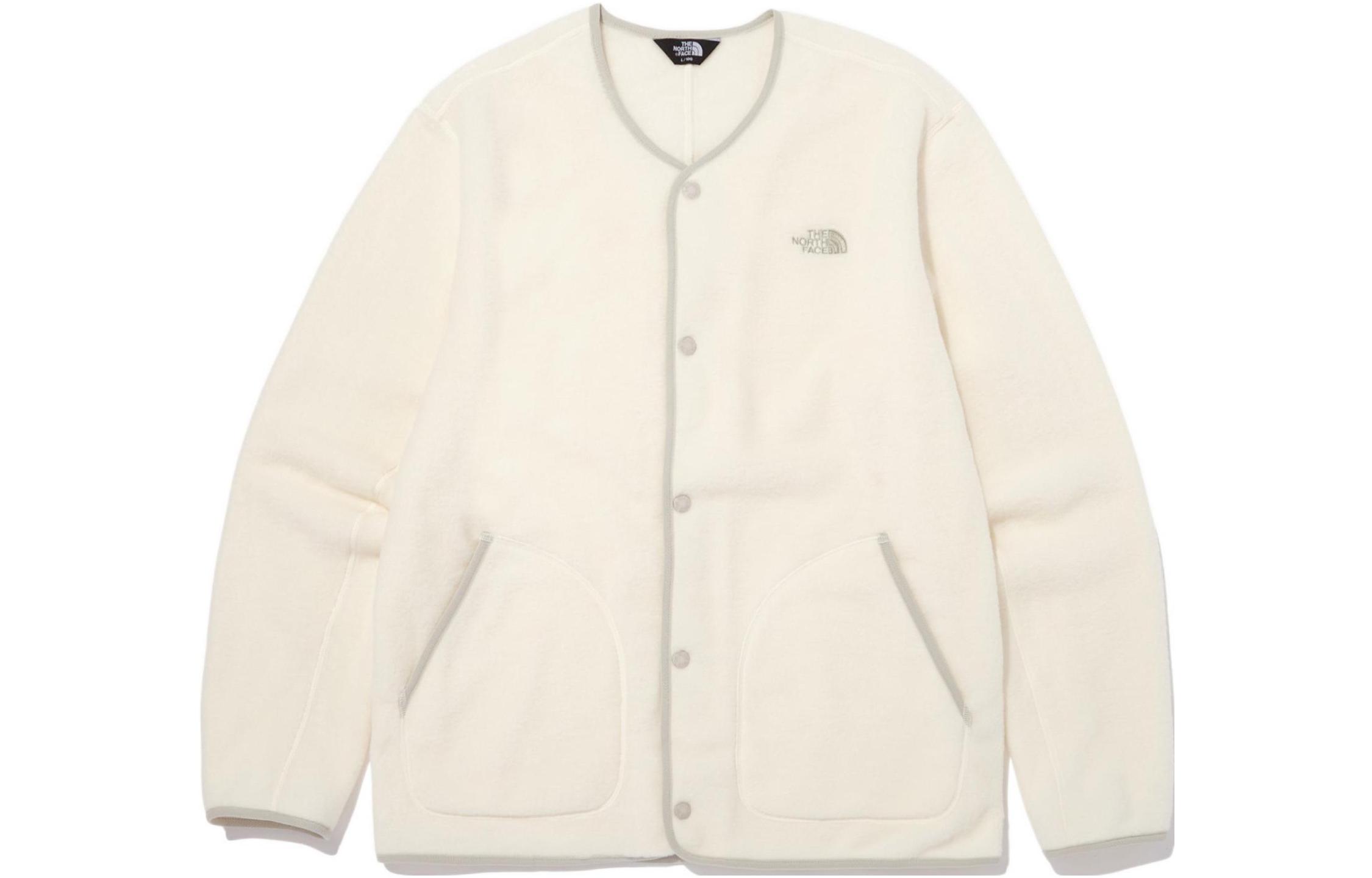 TNF Off-White Logo Printed Single-Breasted Jacket NJ5JN61A