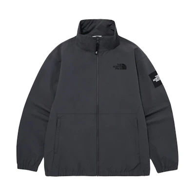 TNF Olema EX Jacket Solid Color Loose Fit - Dark Gray NJ3BQ10M