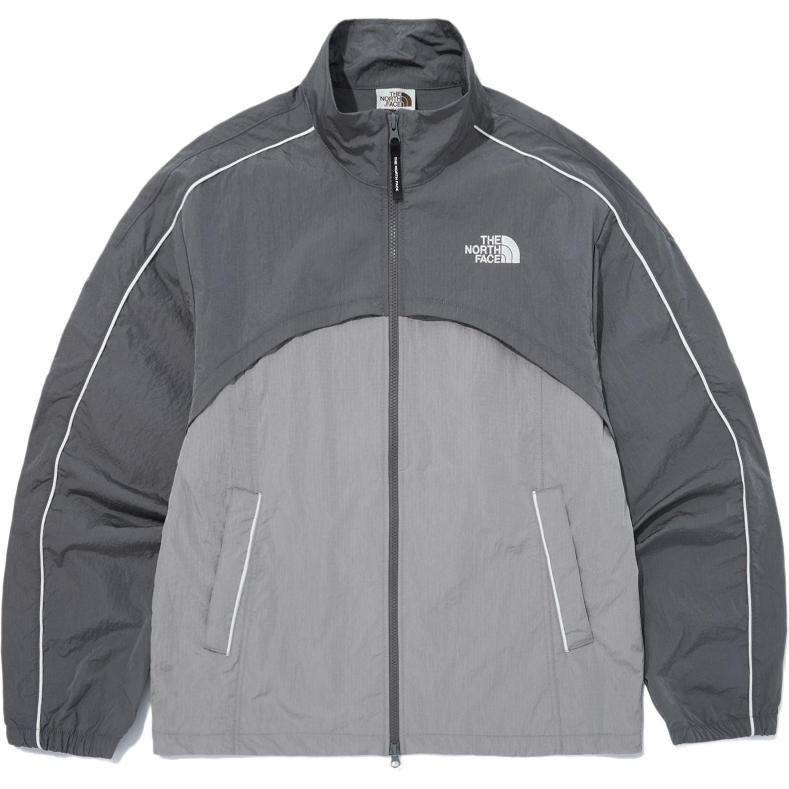 TNF Olema FW24 Embroidered Logo Waterproof Windproof Jacket Gray NJ3BQ05L