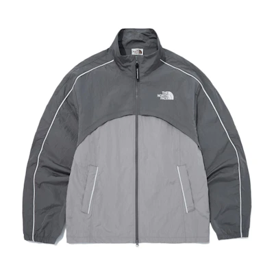 TNF Olema FW24 Embroidered Logo Waterproof Windproof Jacket Gray NJ3BQ05L