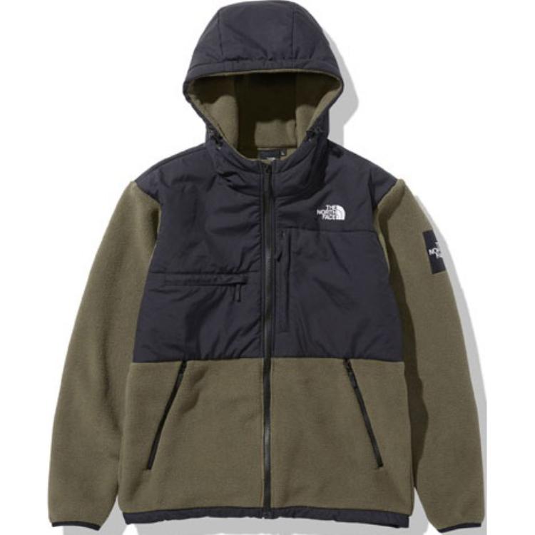 The North Face Olive Colorblock Fitted Zip Hoodie Jacket NA72052-NT服装