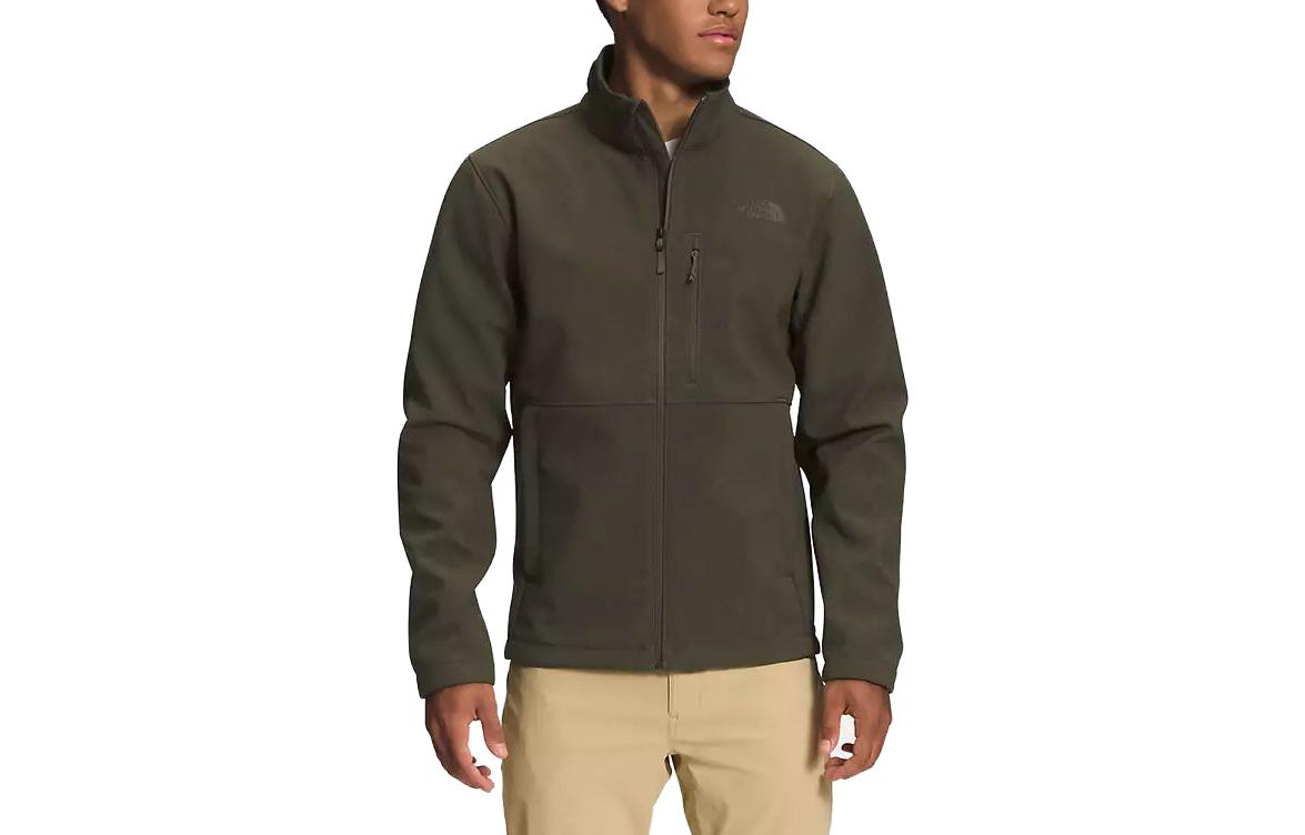 TNF Olive Embroidered Logo Zip-Up Jacket NF0A4R2A-JNT