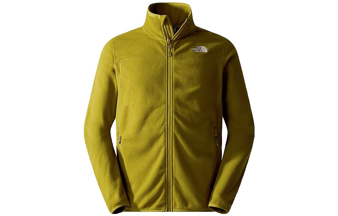 TNF Olive Green Fleece Jacket with Logo NF0A855X-I0N