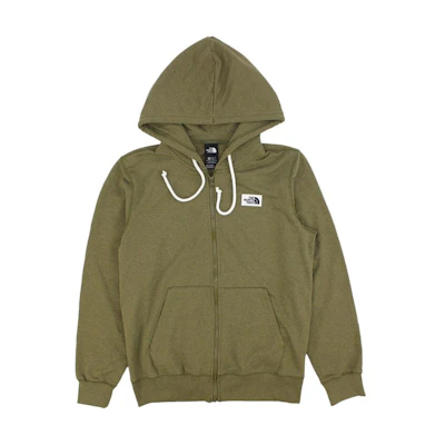 TNF Olive Green Logo Hoodie Jacket Long Sleeve NF0A7UXL-37U
