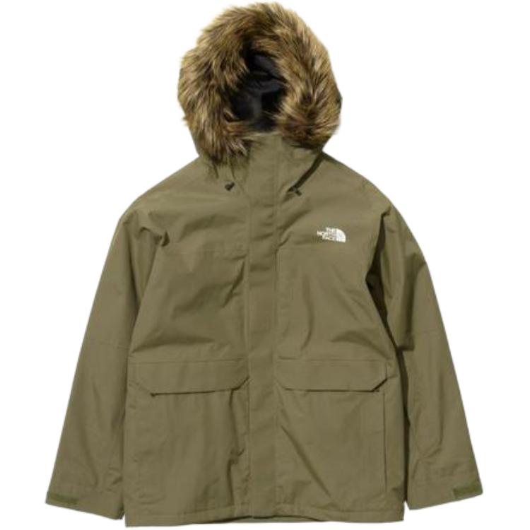 TNF Olive Green Slim Fit Logo Hoodie Jacket NS62104-NT服装