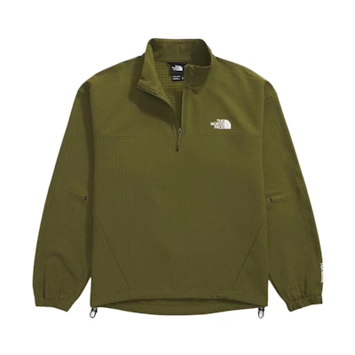 TNF Olive Green Solid Half-Zip Pullover Sweatshirt NF0A832U-PIB