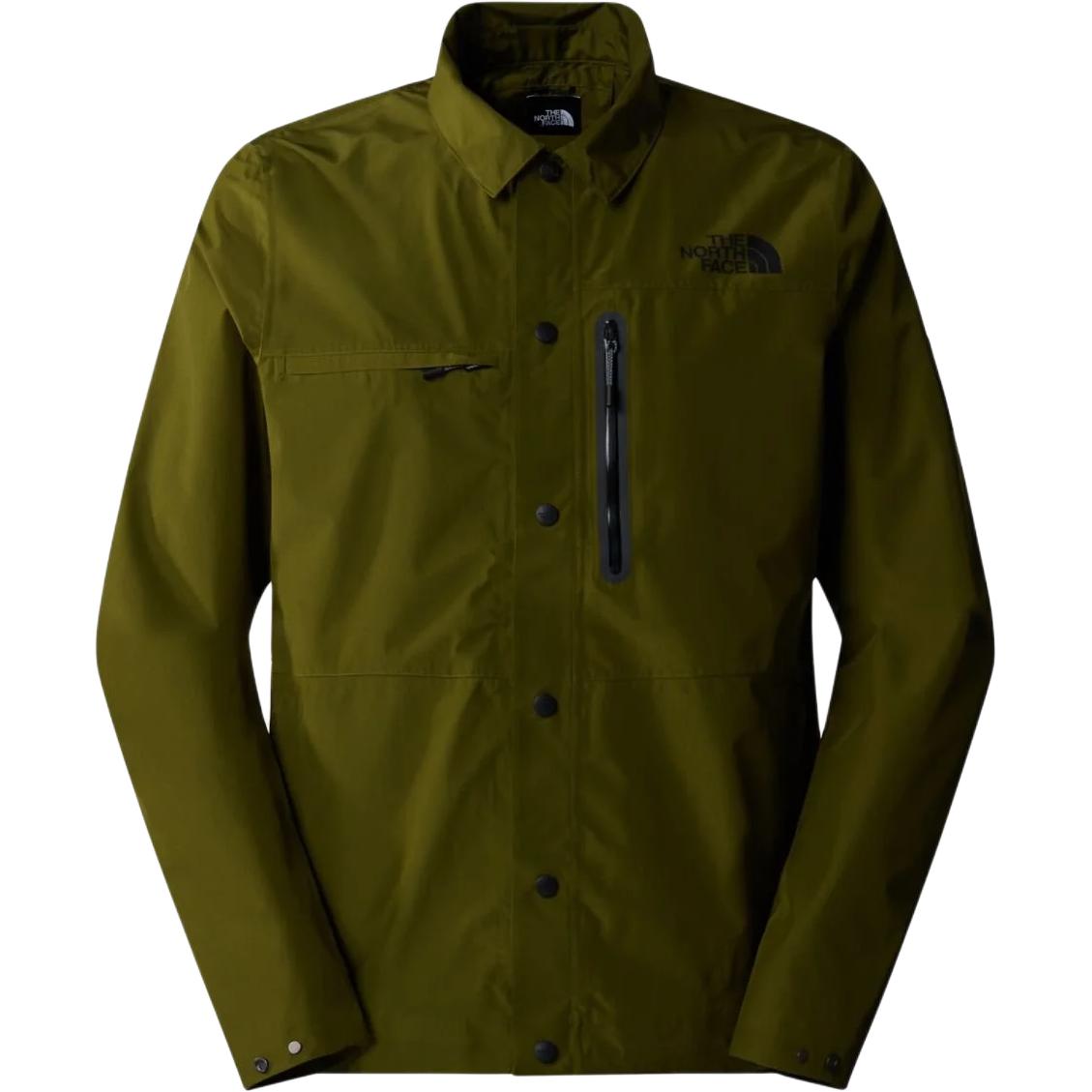 TNF Olive Green Solid Single-Breasted Slim Jacket NF0A879DP-IB1