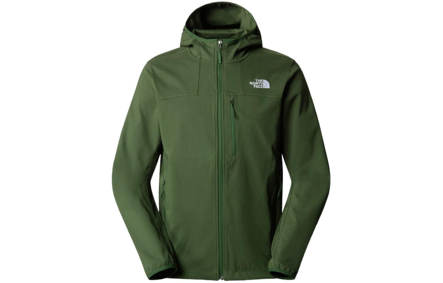 TNF Olive Logo Hooded Zip-Up Jacket NF0A2XLB-I0P