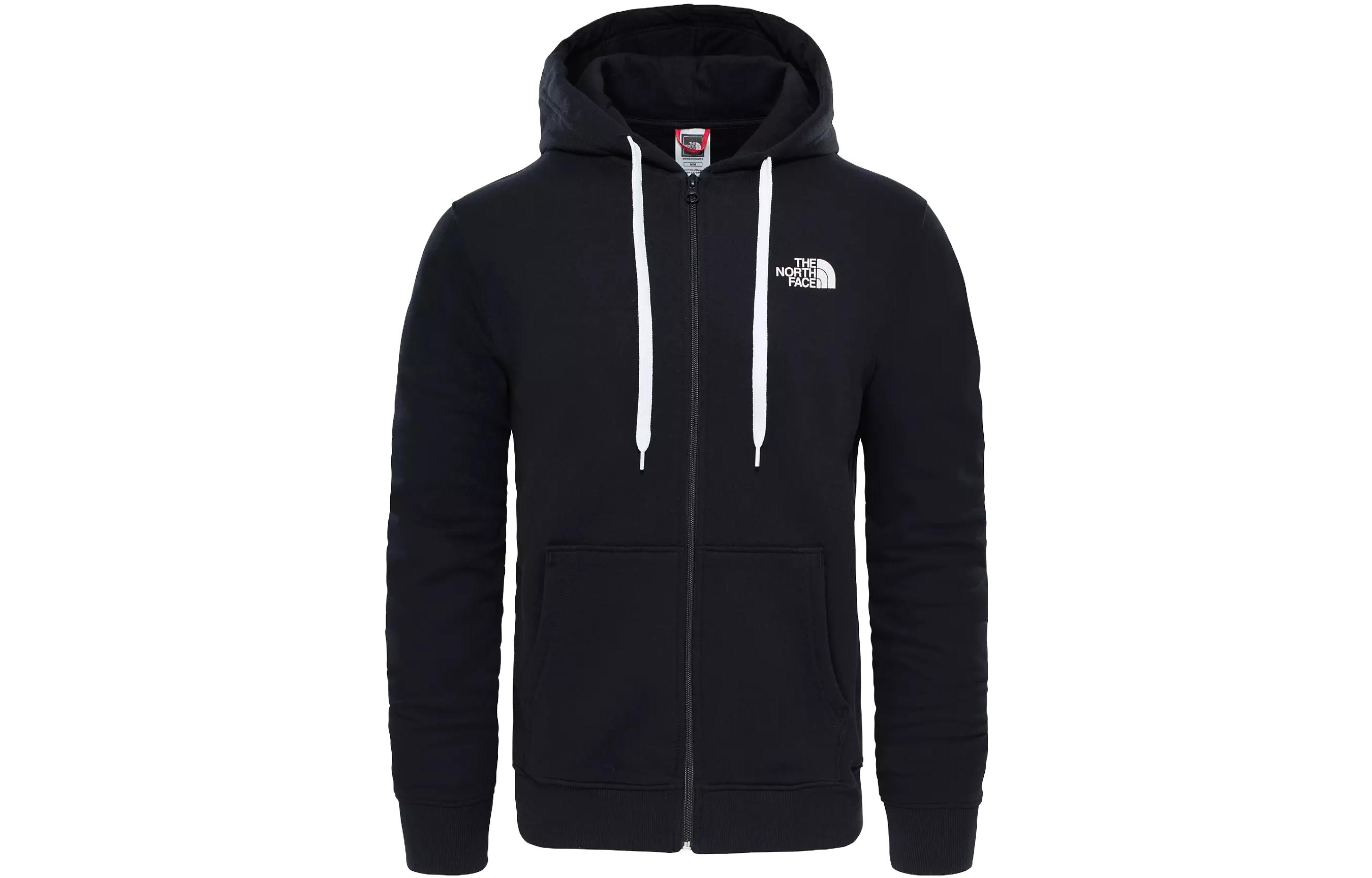TNF Open Gate Full-Zip Hoodie Black with Solid Logo Design NF0ACG46-KY4