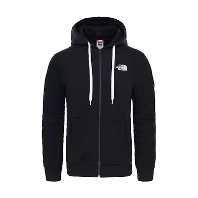TNF Open Gate Full-Zip Hoodie Black with Solid Logo Design NF0ACG46-KY4