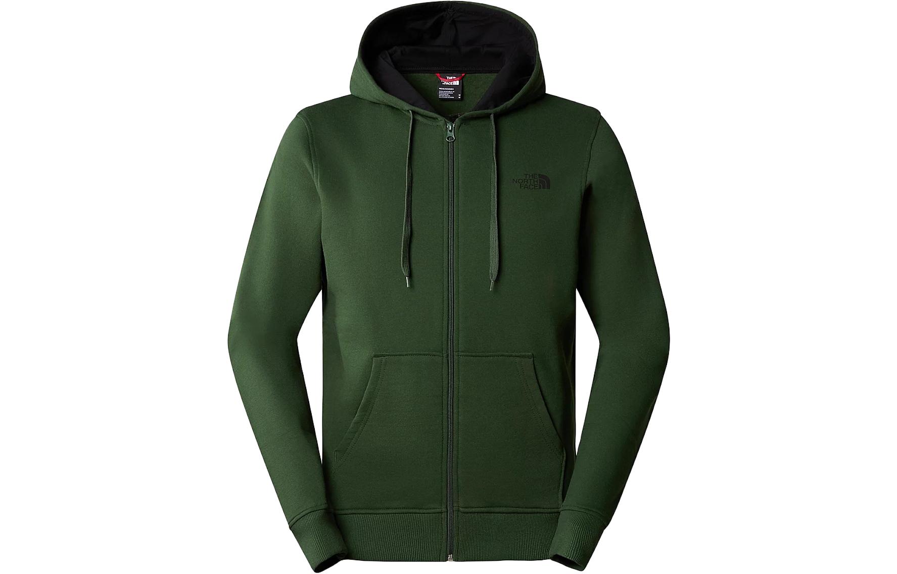 TNF Open Gate Solid Logo Full-Zip Hoodie Green NF0ACG46-I0P