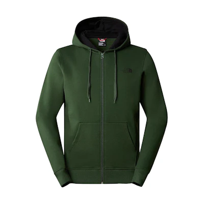 TNF Open Gate Solid Logo Full-Zip Hoodie Green NF0ACG46-I0P