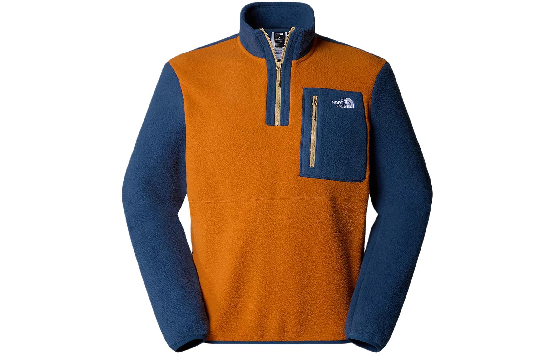 TNF Orange Colorblock Fleece Pullover Jacket NF0A883S-3DO