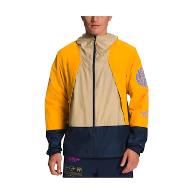 TNF Orange Geometric Print Colorblock Jacket NF0A7ZXU-HO0