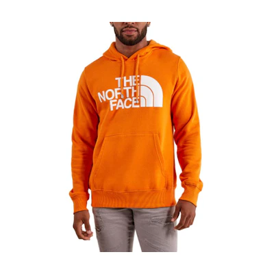 TNF Orange Logo Print Pullover Hoodie Long-Sleeve NF0A7UNL-N01