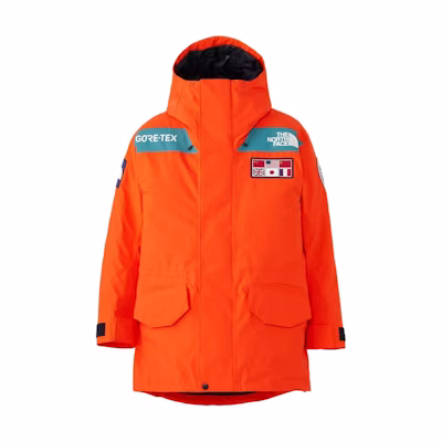 TNF Orange Logo Print Zip-Up Hoodie Jacket for Men NP62238-RO服装