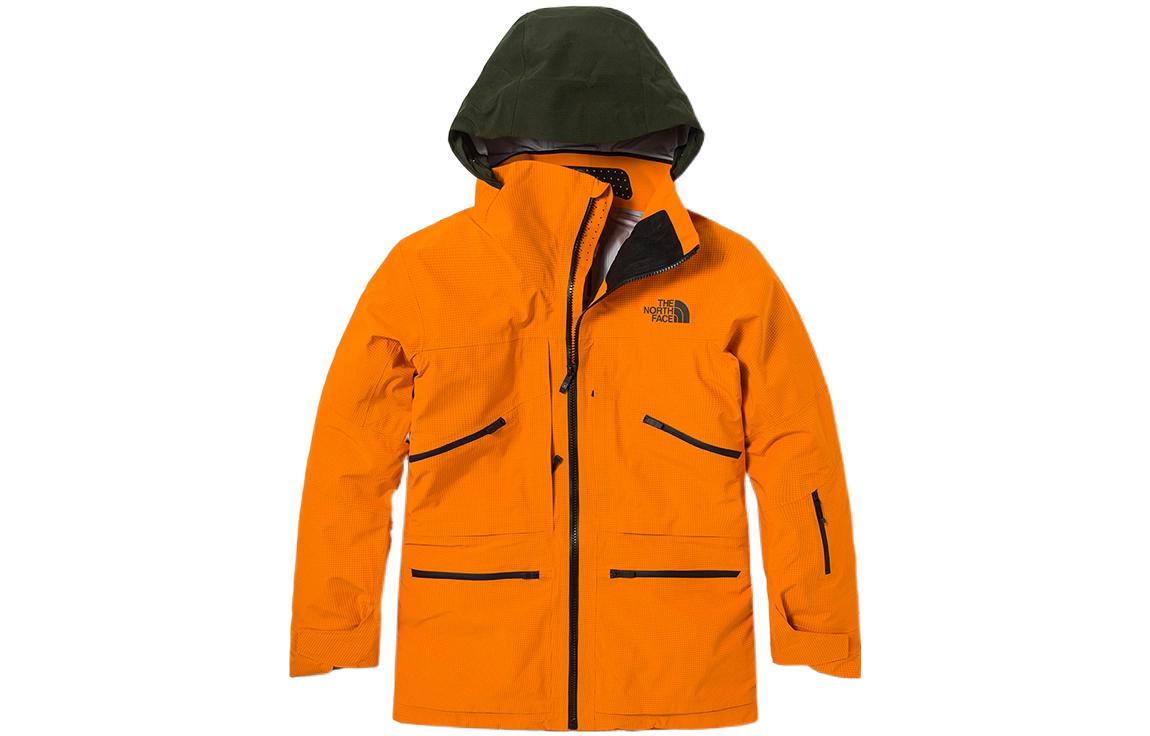 TNF Orange Waterproof Breathable Ski Zip Hoodie Jacket NF0A5ACG-1K6